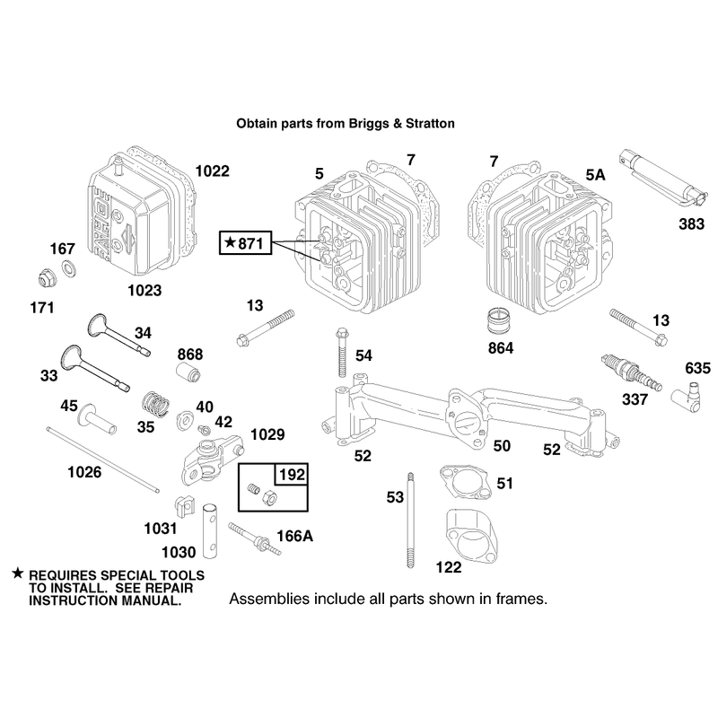 Engine Briggs and Stratton Model 303776-1188-A1