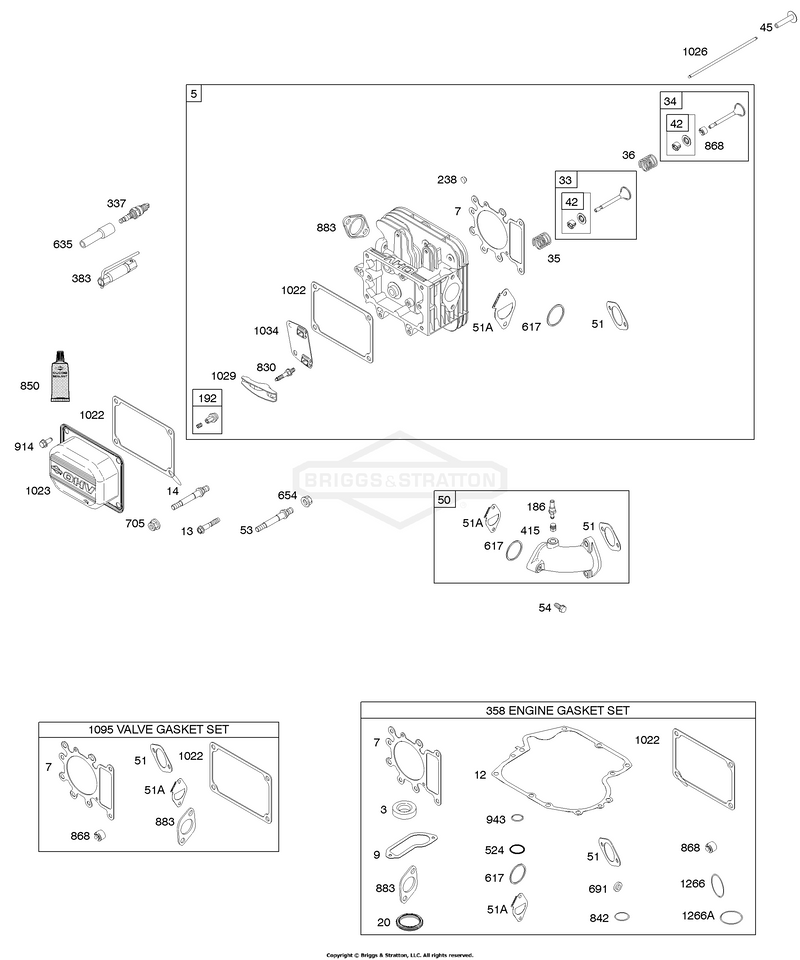 Cylinder Head, Gasket Set - Engine, Gasket Set - Valve, Valves