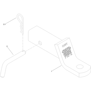 2in Receiver Draw Bar Assembly No 161-2810
