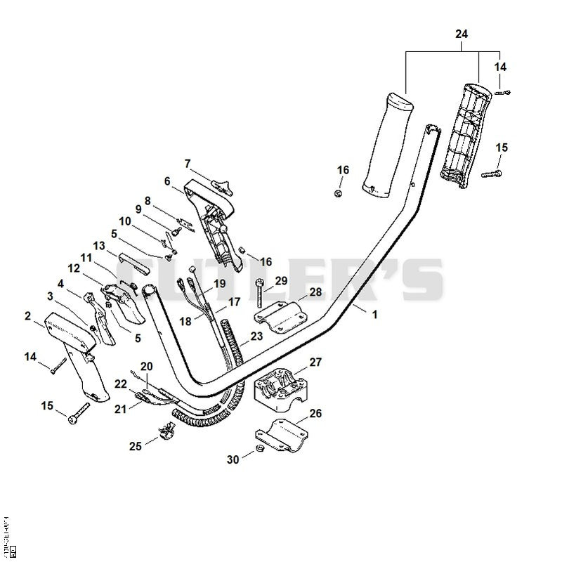 Two-handed handlebar FS 44 F/D/SEA