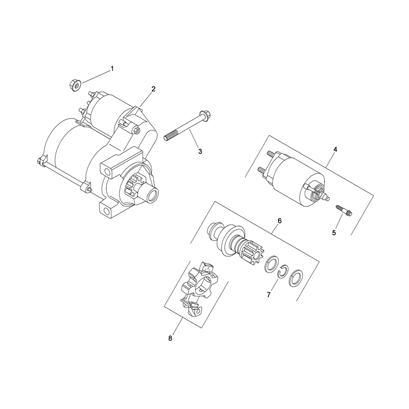Starting System Assembly Kohler CH20S-64763