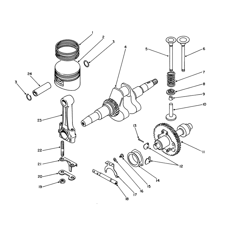 Crankshaft and Camshaft Assembly