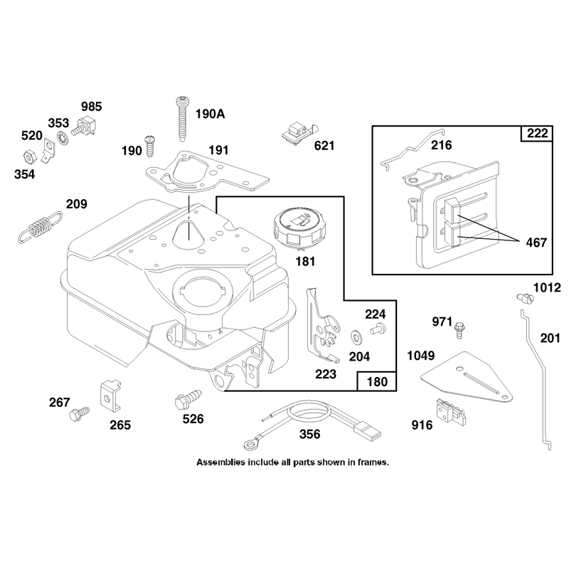 Engine Briggs and Stratton Model 135202-0263-01