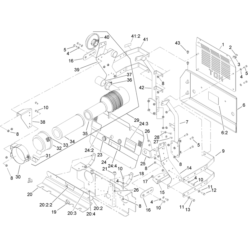 Front and Rear Engine Cover Assembly