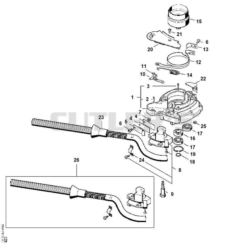 Clutch housing, Brake