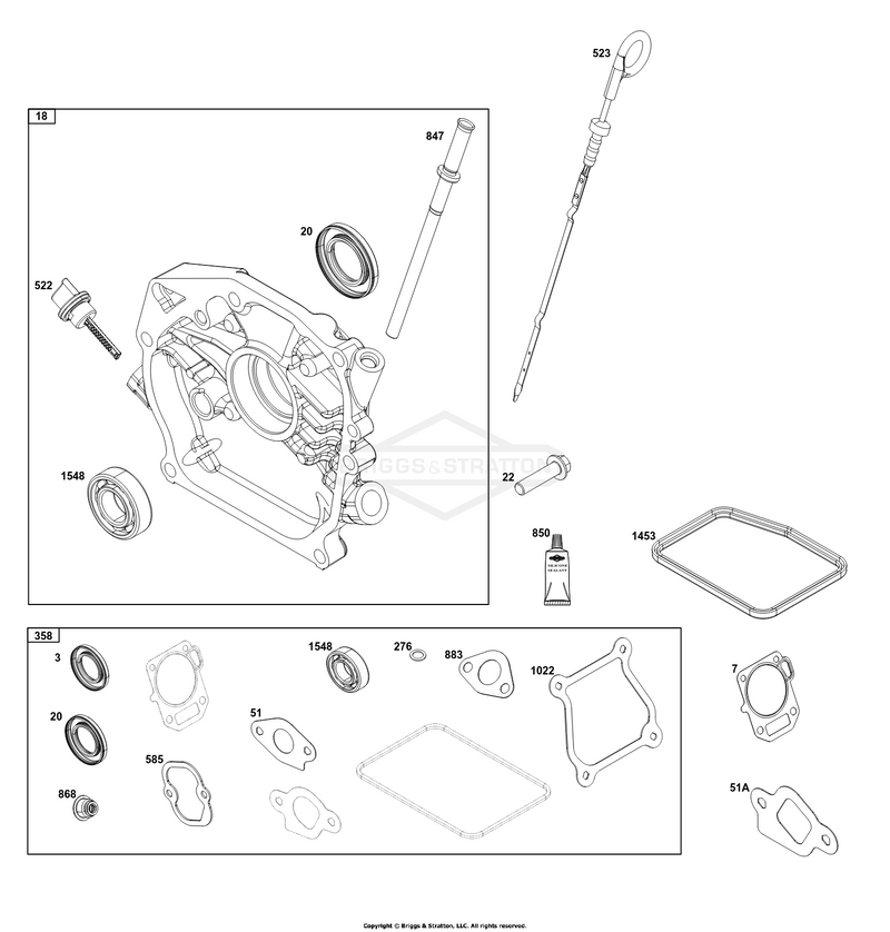 Crankcase Cover/Sump and Lubrication Group
