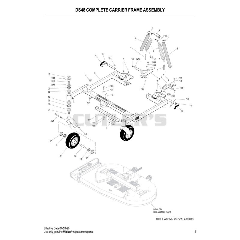 DS48 COMPLETE CARRIER FRAME ASSEMBLY