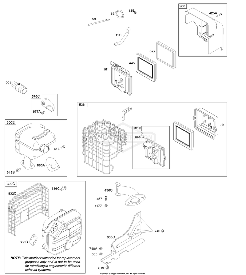 Air Cleaner, Exhaust System