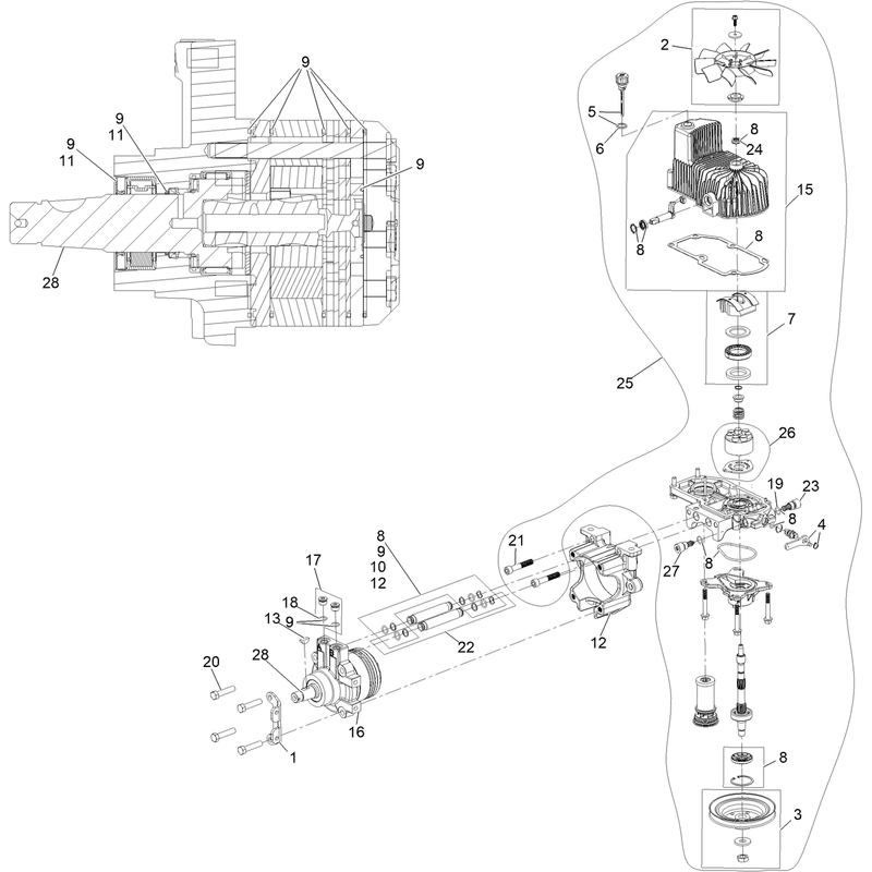 LH Hydro Assembly No 135-7909