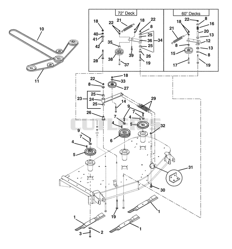 Belts, Idlers And Blades
