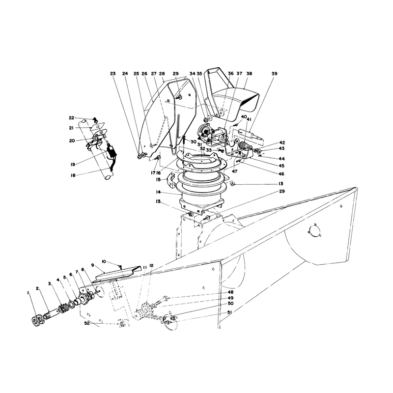 48in Snowthrower Model No 30570 Optional