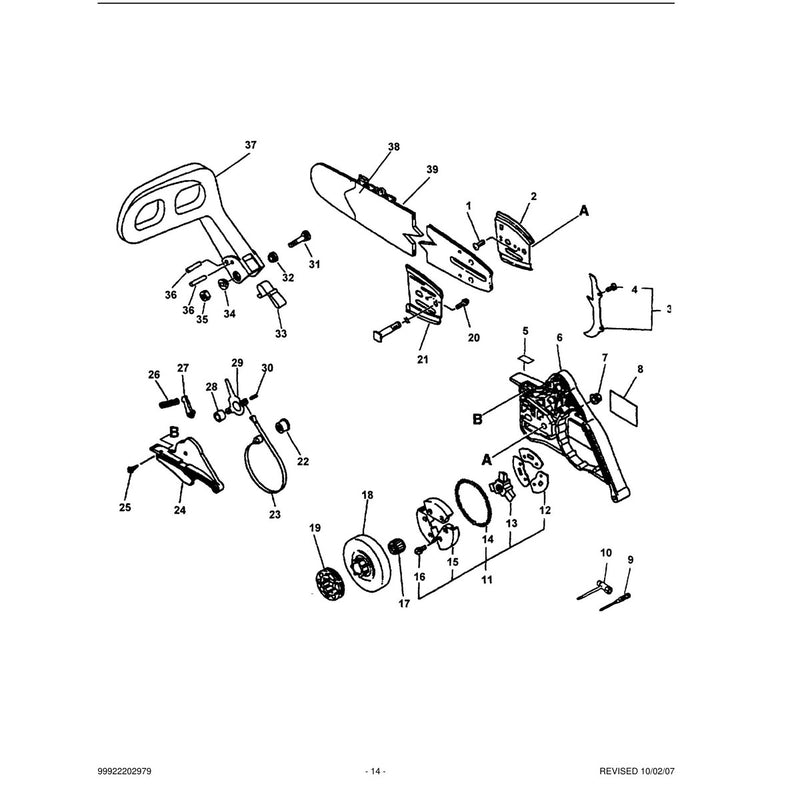 Clutch, Cutting Attachment, Chain Brake