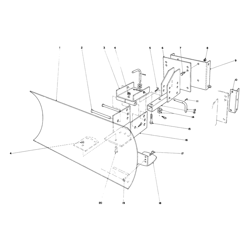 Grader Blade Assembly Model No. 59099 (optional)