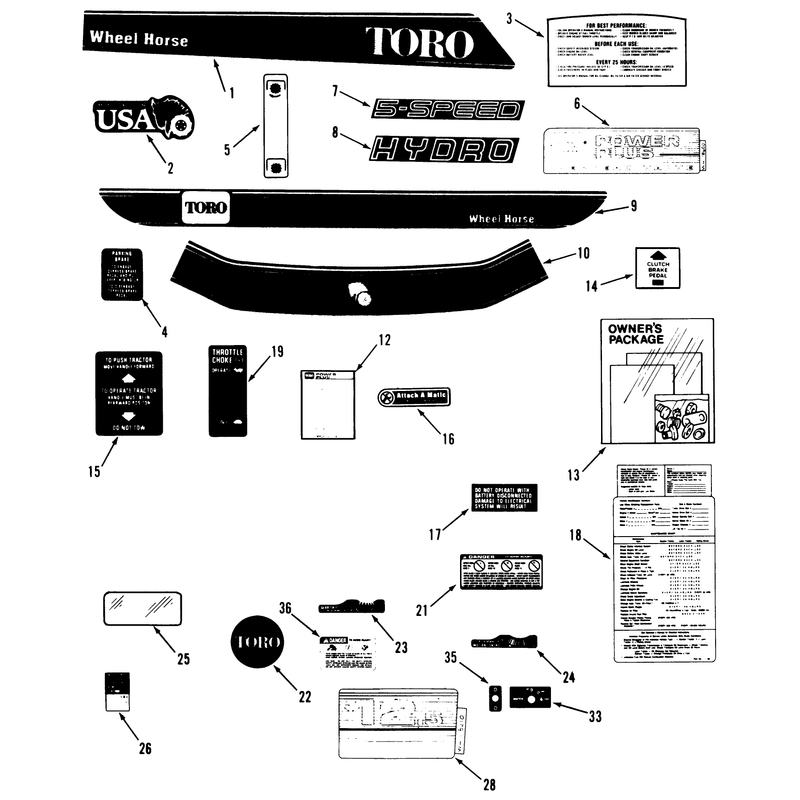 Decal & Miscellaneous Parts Assembly