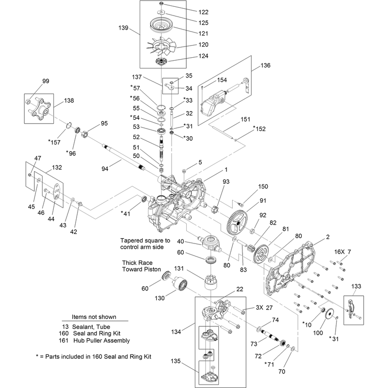 Right Hand Hydro Transaxle Assembly No. 119-3331