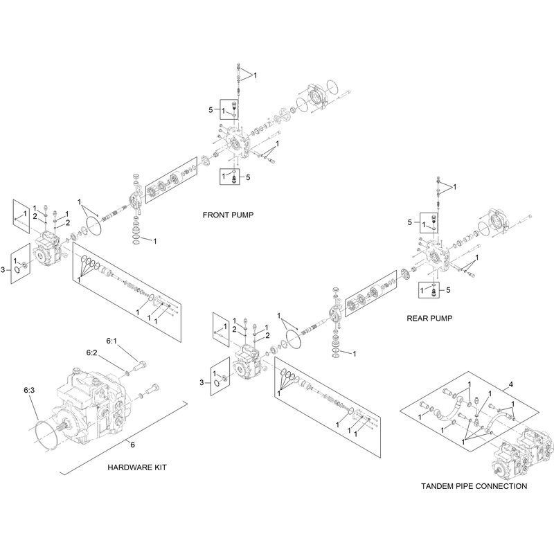Tandem Pump Assembly No 138-0767