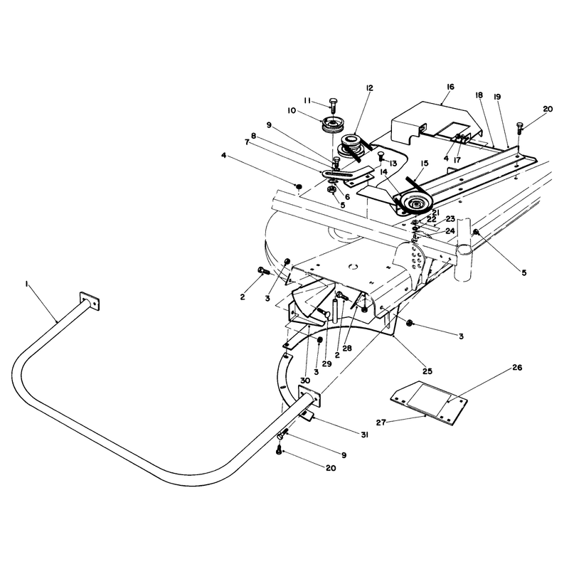 Grass Collection System Model No 30557 Continued for Cutting Unit Model 30555