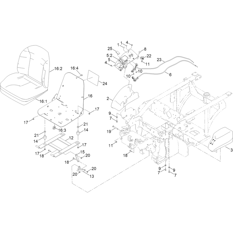 Seat and Console Assembly