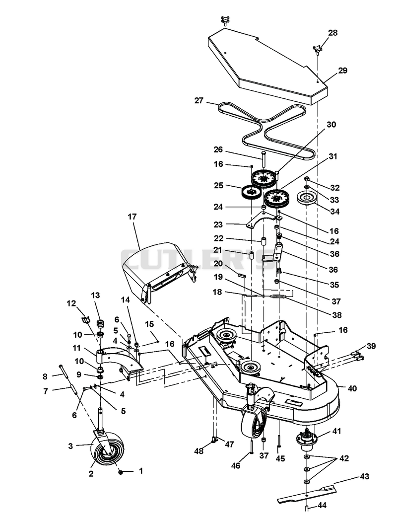48" Deck Assembly