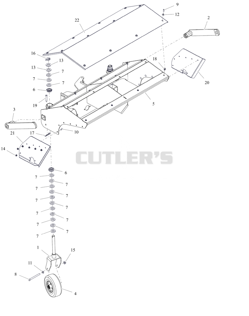 Brush Frame and Wheels