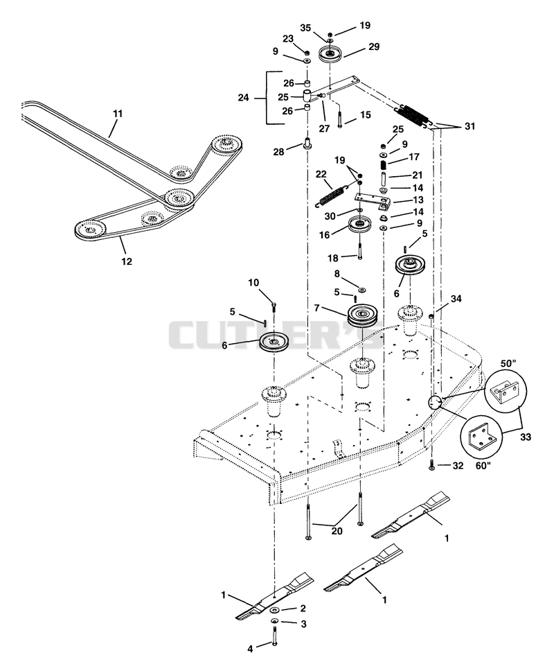 Belts, Idlers And Blades