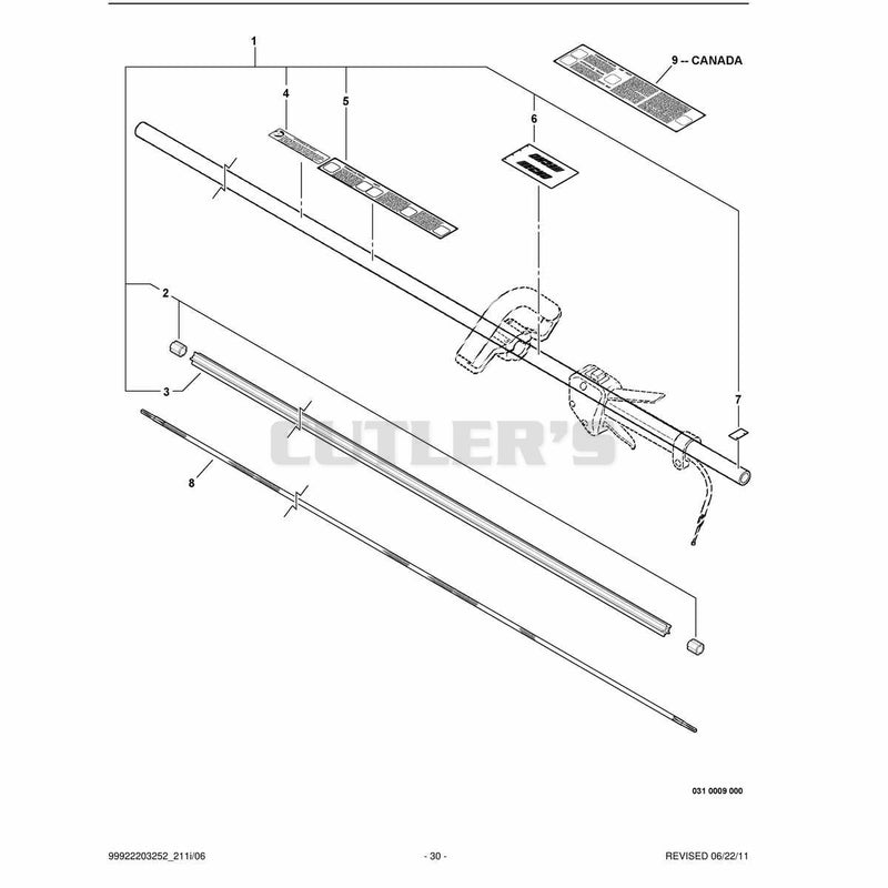 Main Pipe Assembly, Driveshaft