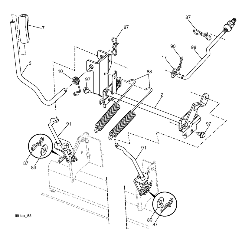 MOWER LIFT / DECK LIFT