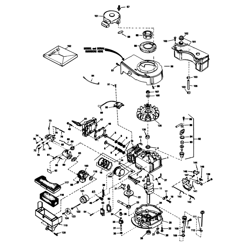 Engine Tecumseh Model No Tvs90-43228d