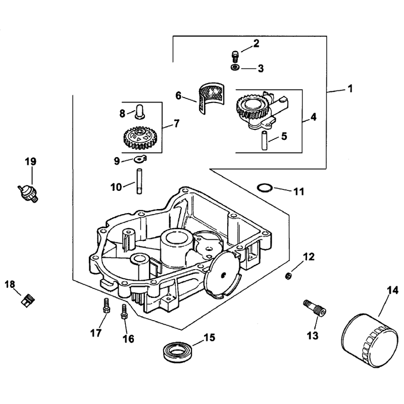 Group 3 Oil Panlubrication Assembly