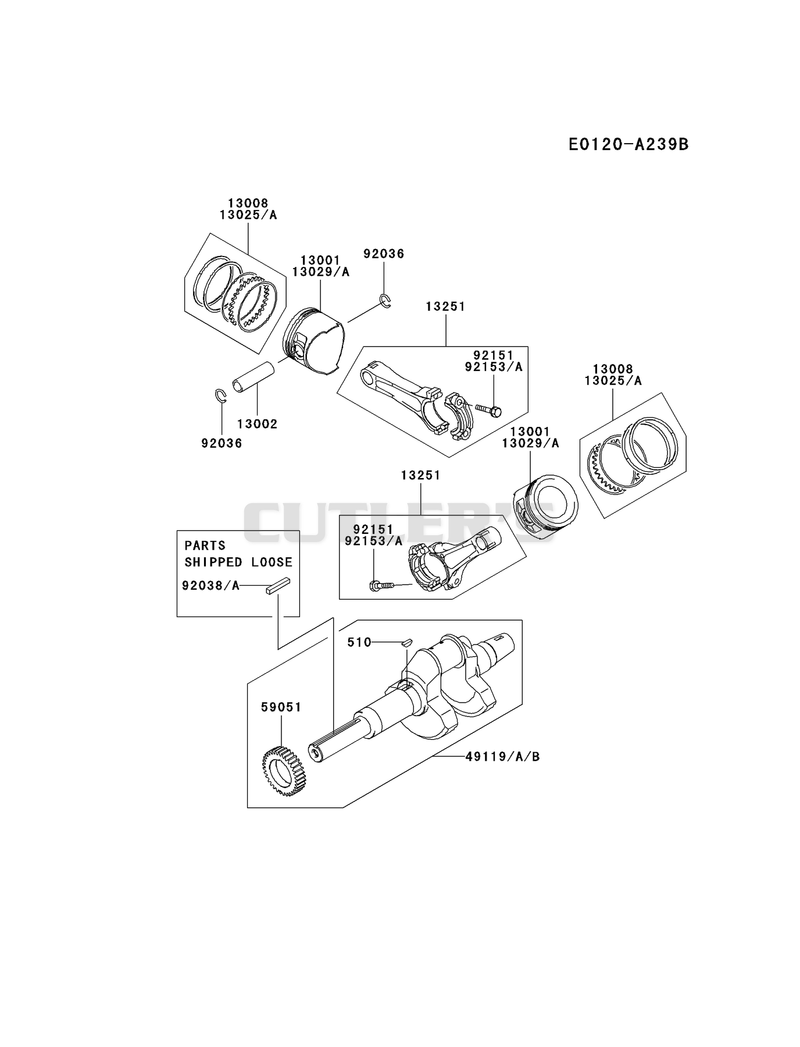 PISTON/CRANKSHAFT