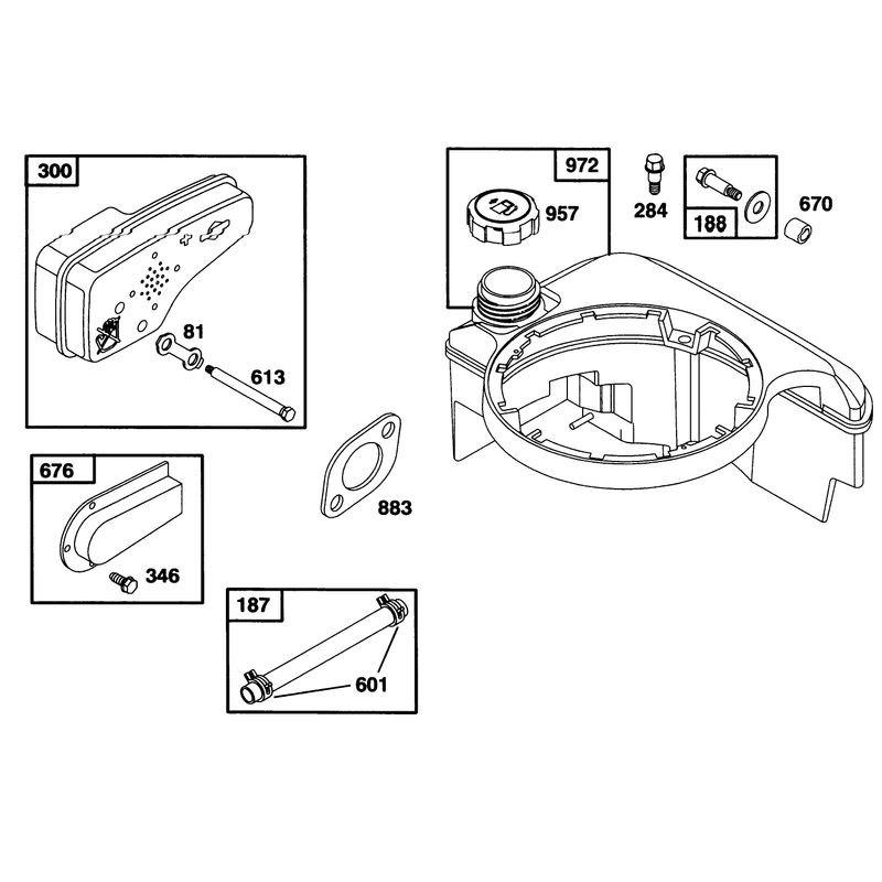 Engine Briggs and Stratton Model 128802-0615-01