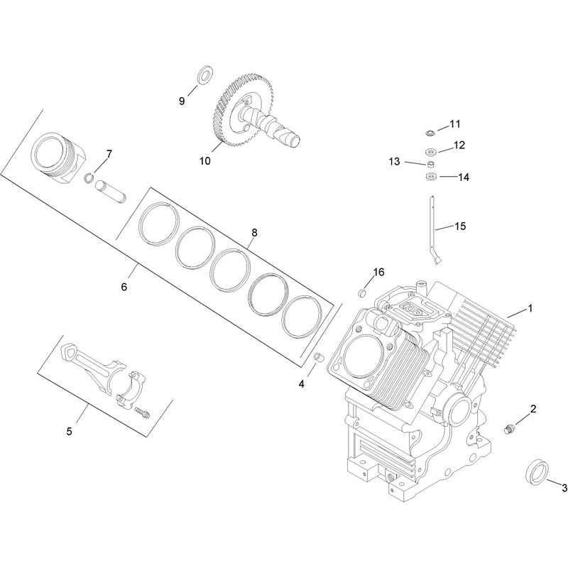 Crankcase Assembly Kohler CH20S-64725