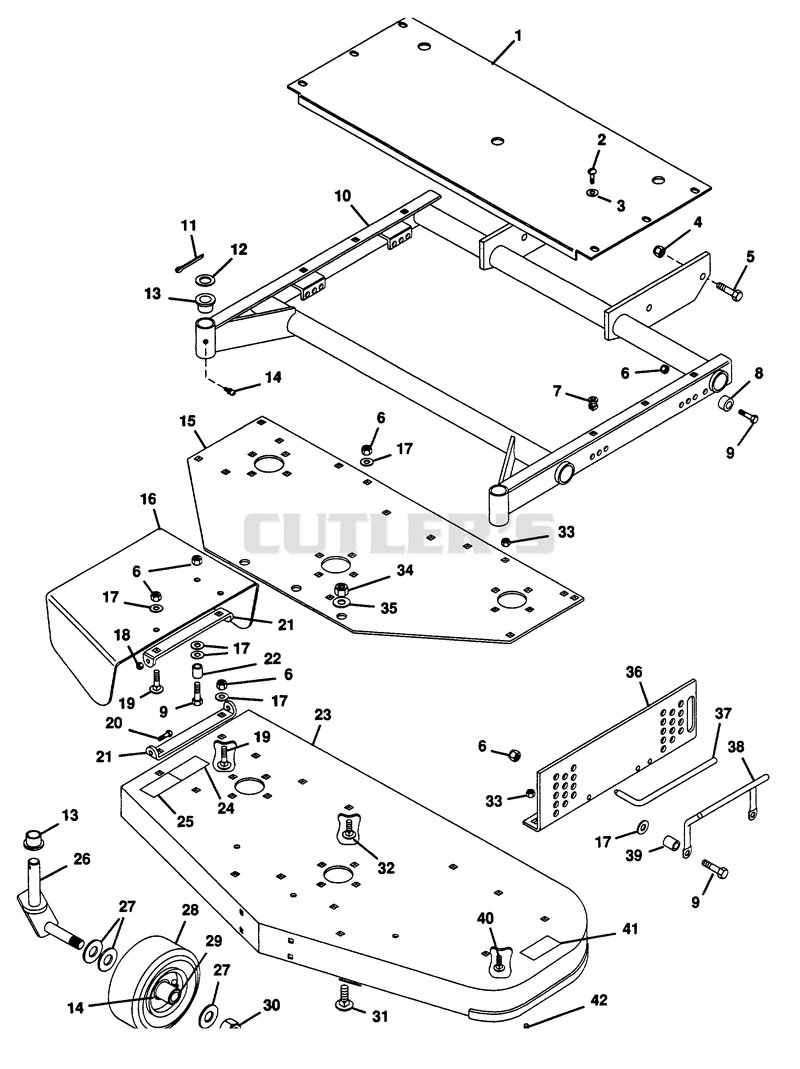 MOWER FRAME