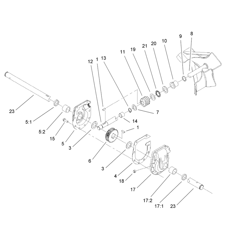 Gear Case Assembly No. 95-2674