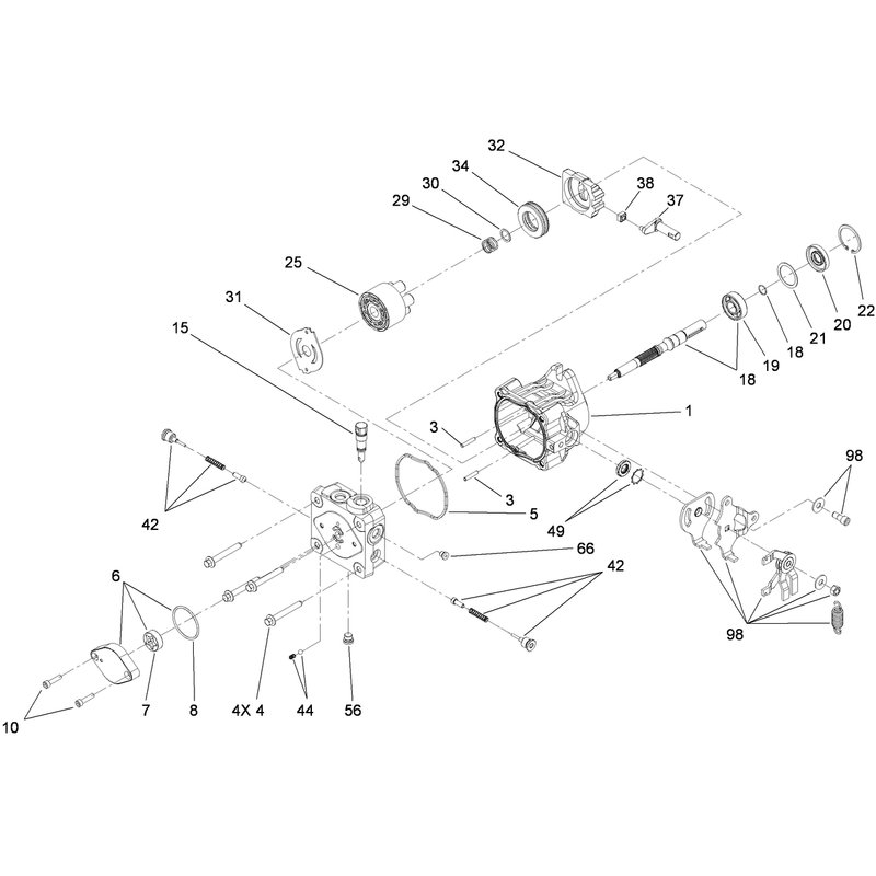 Hydraulic Pump Assembly No 115-4034 and 115-4035