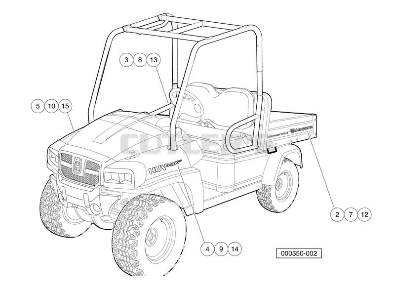 Badging Decals, HUV 4421-GXP