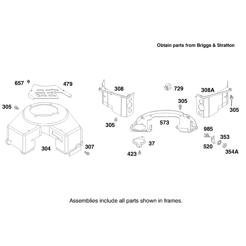Engine Briggs and Stratton Model 303776-1188-A1