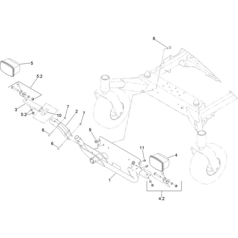 Headlight Mount Assembly