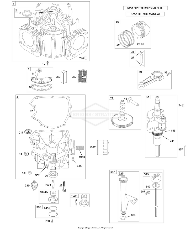 Camshaft, Crankshaft, Cylinder, Engine Sump, Lubrication, Piston, Rings, Connecting Rod