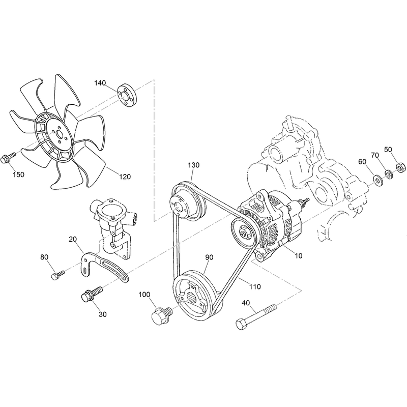 Alternator and Pulley Assembly