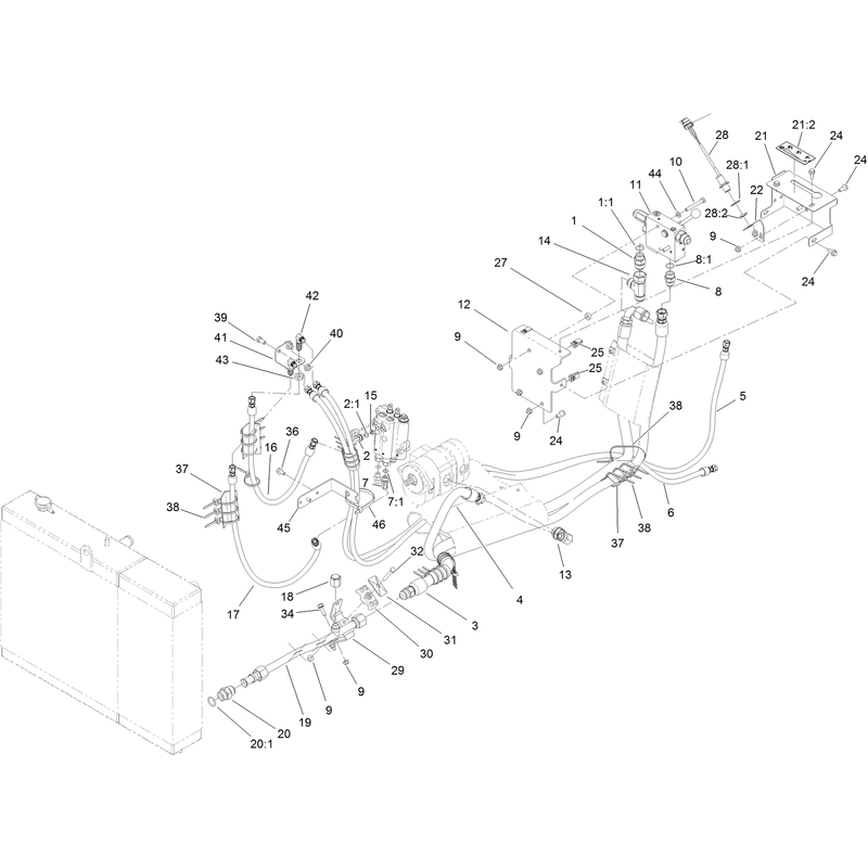 Hydraulic Plumbing Assembly No. 2