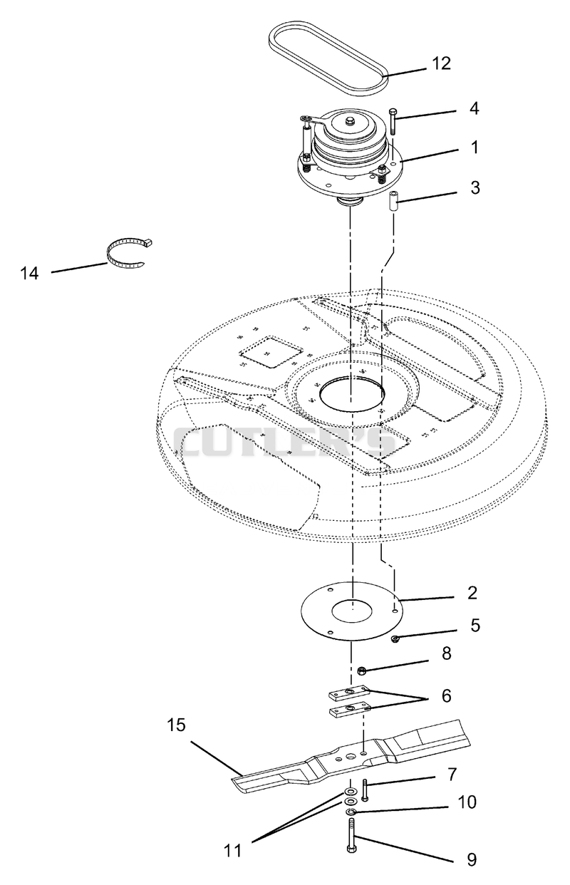 Electrical Clutch And Mower Blade