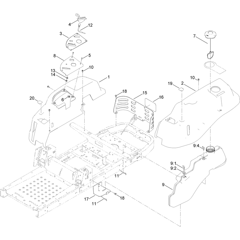 Body Styling and Fuel Pod Assembly