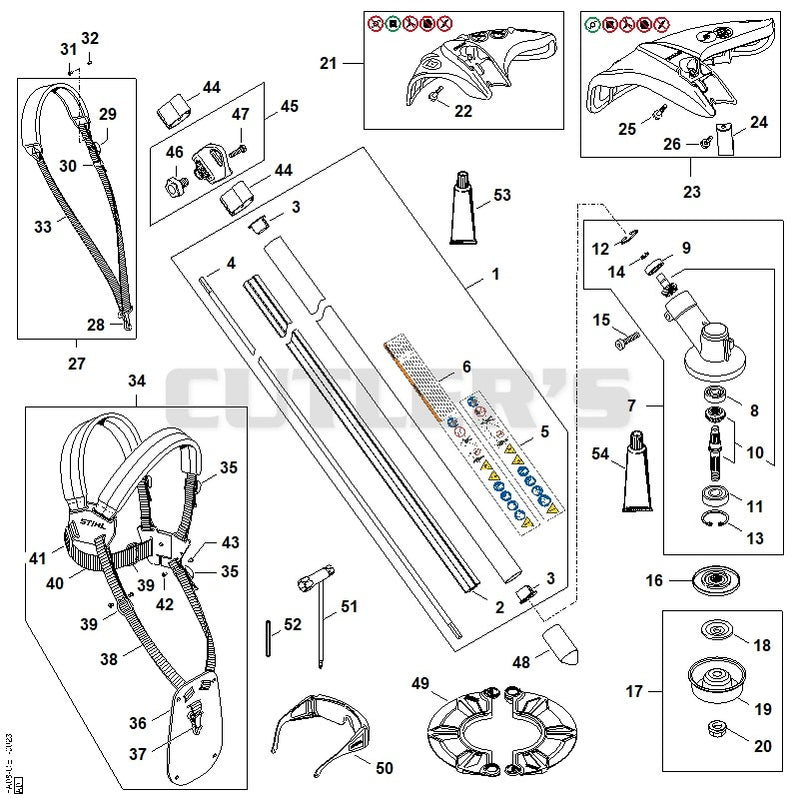 Drive tube assembly, Gear head, Deflector