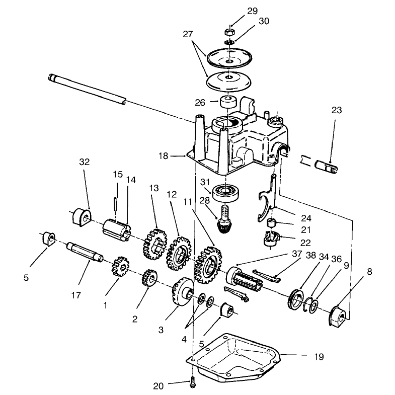 Gear Case Assembly No. 62-6673