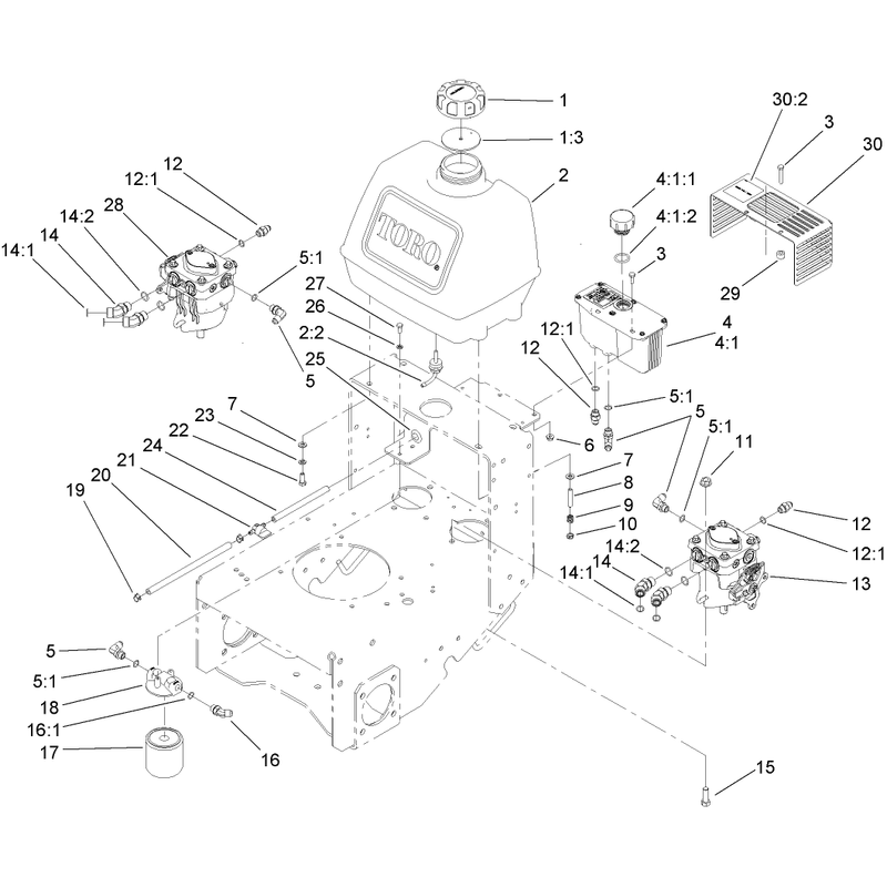 Fuel System Hydraulic Pump and Filter Assembly