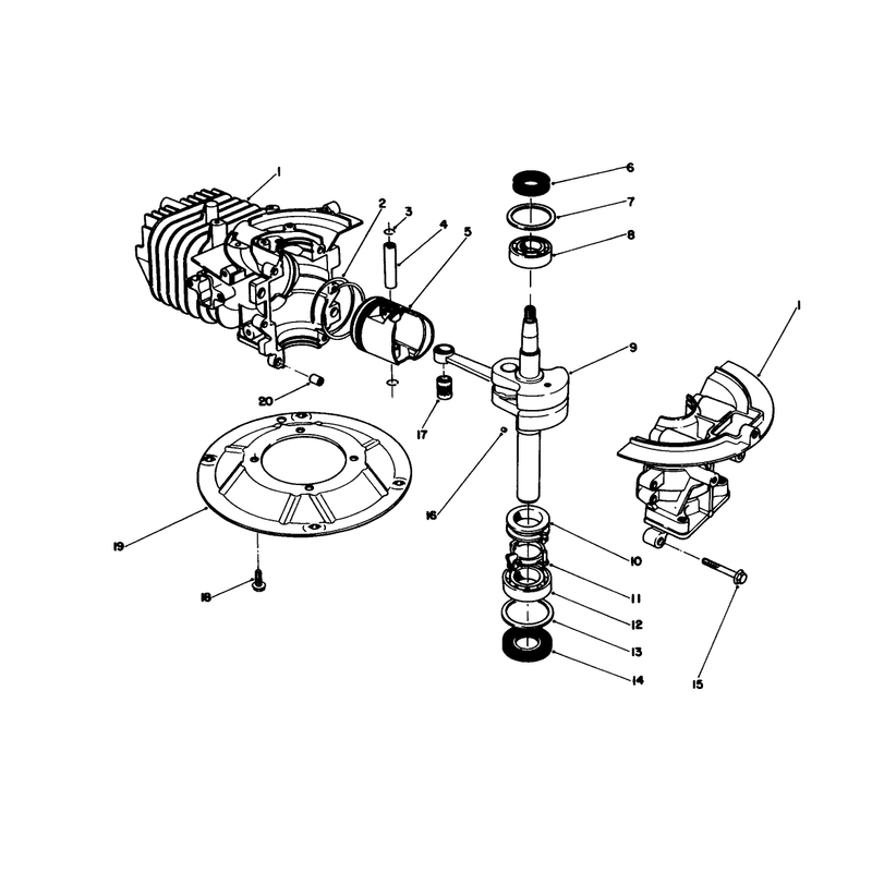 Crankshaft Assembly Model No 47ph7