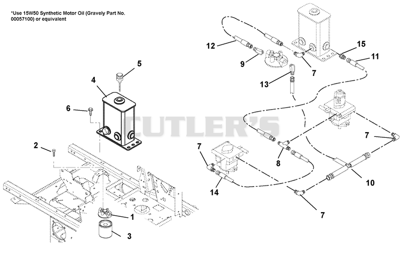 Hydraulic Tank, Filter, Pumps, And Hoses