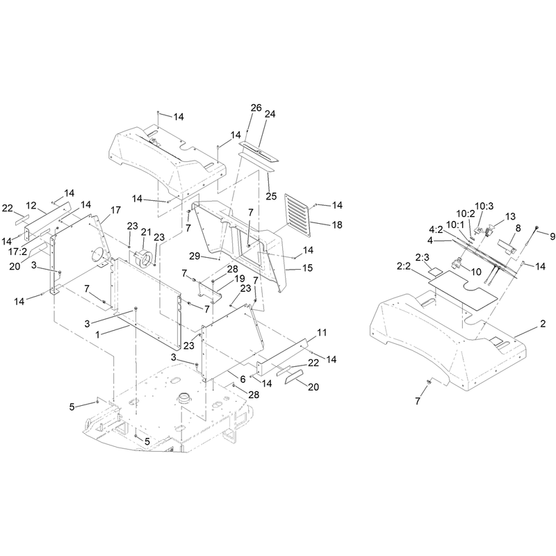 Tower and Hood Assembly