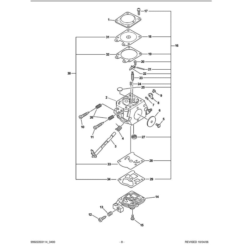 Carburetor -- WT-385A S/N: 001001 - 011843